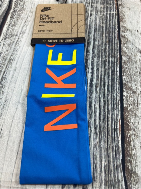 Nike Accessories - Nike Dri-FIT Fury Printed Headband Blue Orange Yellow NWT